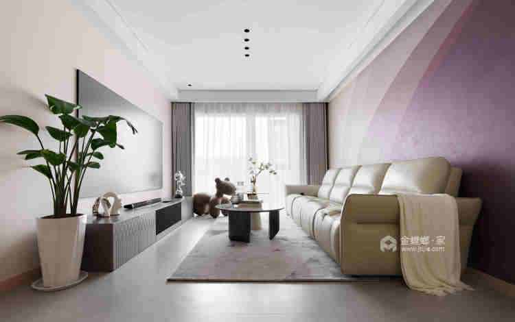 115平现代风格石榴江南府-客厅效果图及设计说明