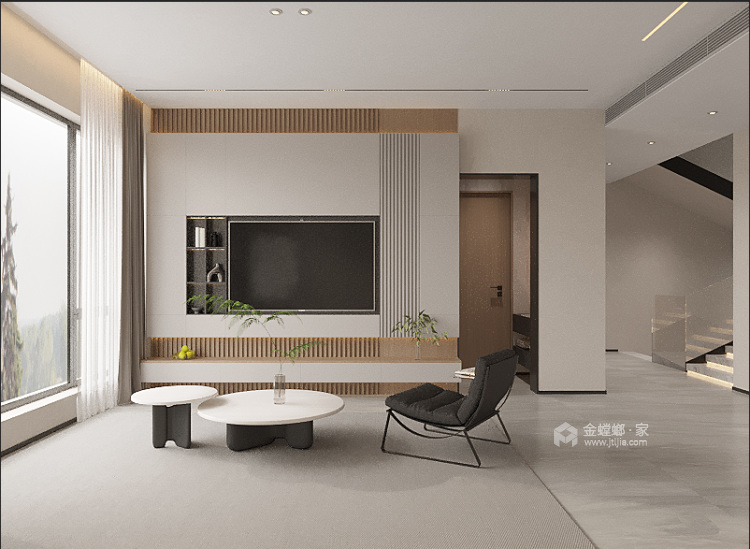 900平香河县自建房现代风格-空间效果图