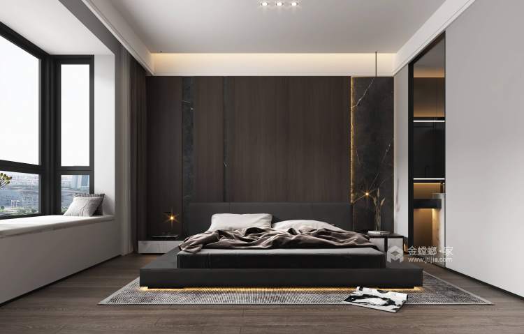 135平西派澜岸现代风格-卧室效果图及设计说明