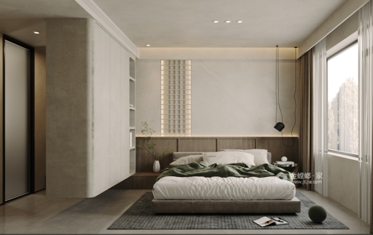 170平招商臻园现代风格-卧室效果图及设计说明