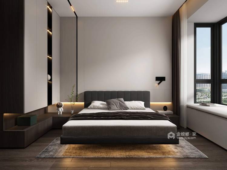 135平西派澜岸现代风格-卧室效果图及设计说明
