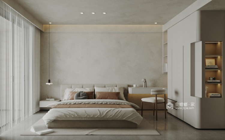 170平招商臻园现代风格-卧室效果图及设计说明