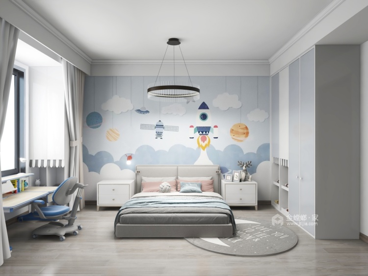 180平观澜别院现代风格-卧室效果图及设计说明
