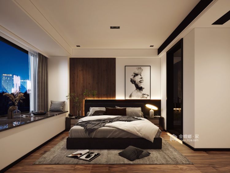 120平姑苏名著现代风格-卧室效果图及设计说明