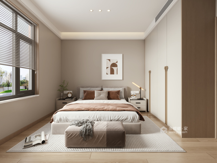 117.5平通威城市花园现代风-卧室效果图及设计说明