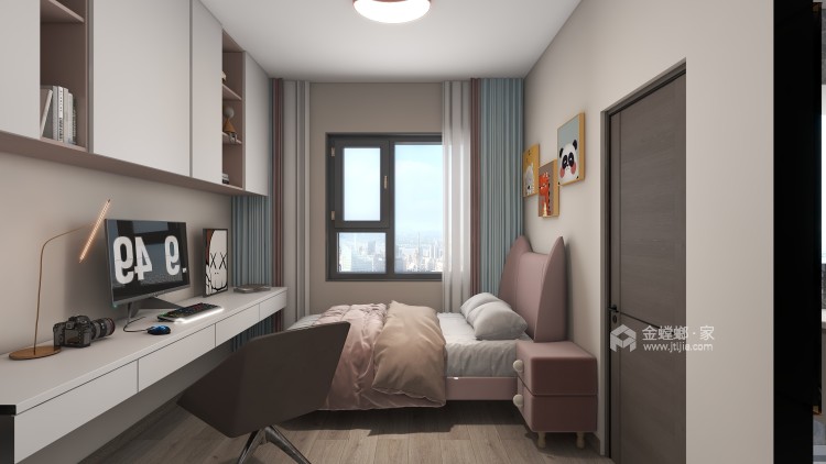 118㎡新希望白麓城现代简约设计风格-卧室效果图及设计说明