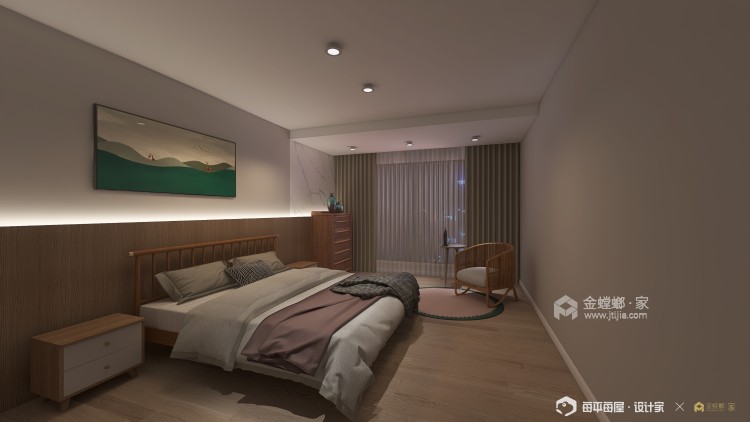 313㎡两层香溪谷日式风格-卧室效果图及设计说明