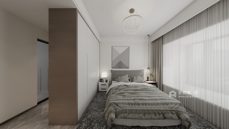 115平皇家一里现代风格-卧室效果图及设计说明