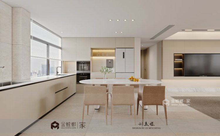 140平江南URD现代简约风格-餐厅效果图及设计说明