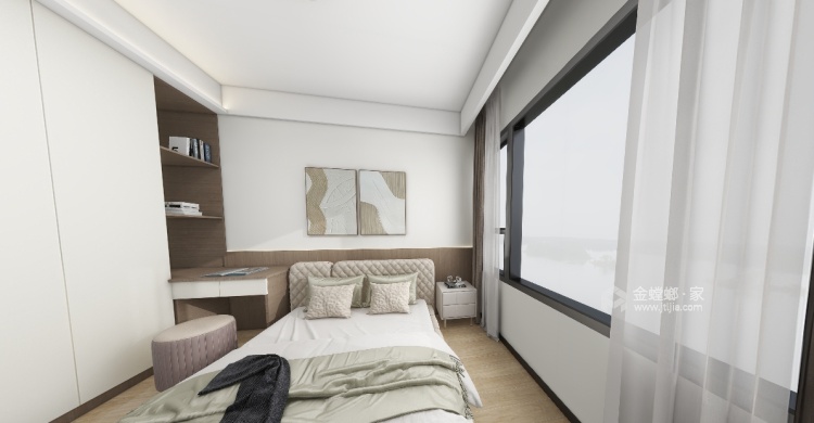 105平棠樾蘭台现代风格-卧室效果图及设计说明