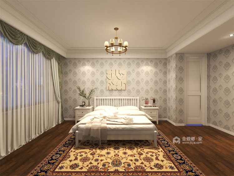195平广电新景美式风格-卧室效果图及设计说明