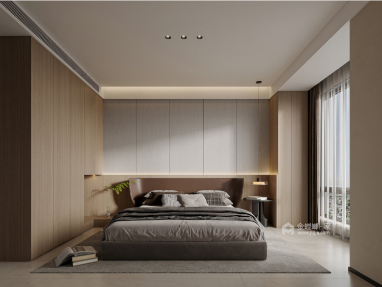166平碧桂园云顶中式风格-卧室效果图及设计说明