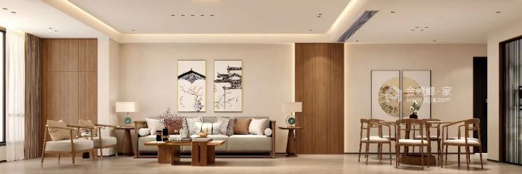 118平中海玫瑰园新中式风格-空间效果图
