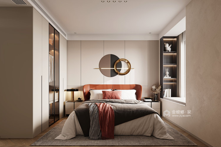 133平紫宸东苑现代风格-卧室效果图及设计说明
