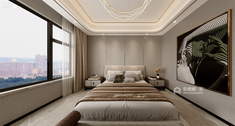173平绿城现代-卧室效果图及设计说明