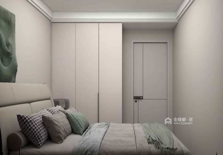135平荣盛首府奶油风-卧室效果图及设计说明