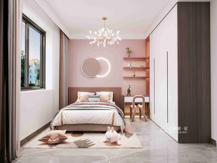 130平美丽之都现代简约-卧室效果图及设计说明