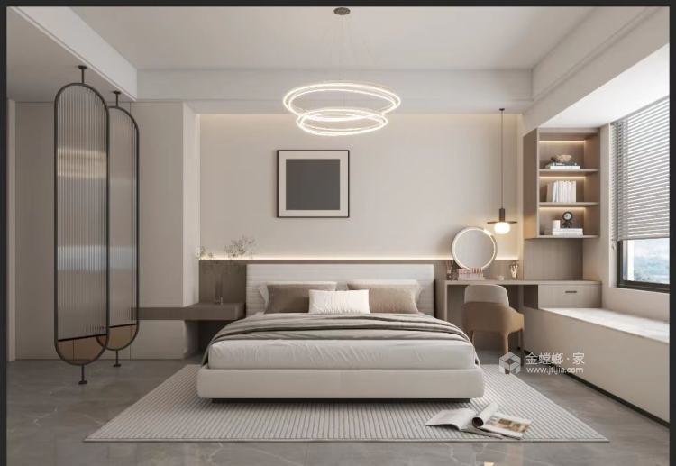 125平凤熹台现代简约风-卧室效果图及设计说明
