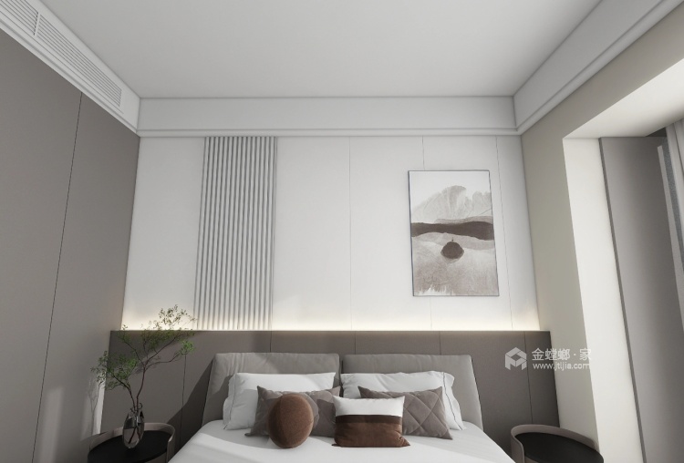 256平凤凰国际底跃现代风格-卧室效果图及设计说明