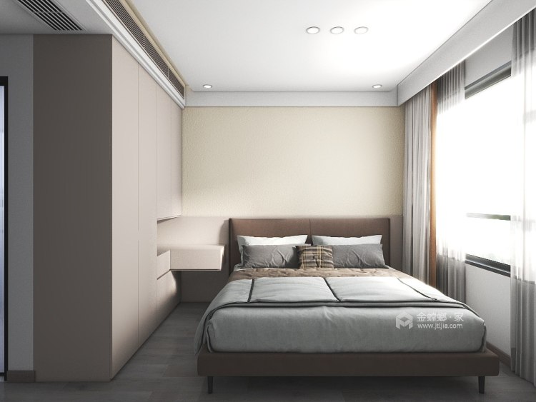 115平外滩公馆现代风格-卧室效果图及设计说明