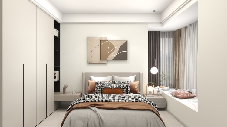 127平江山美邸现代-卧室效果图及设计说明