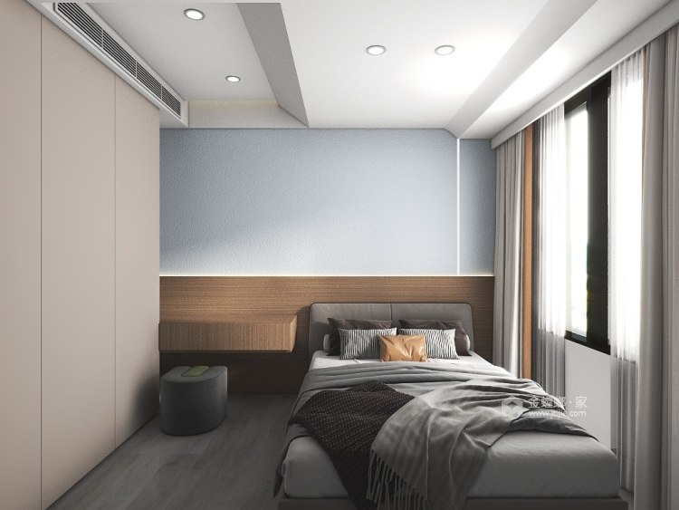 115平外滩公馆现代风格-卧室效果图及设计说明