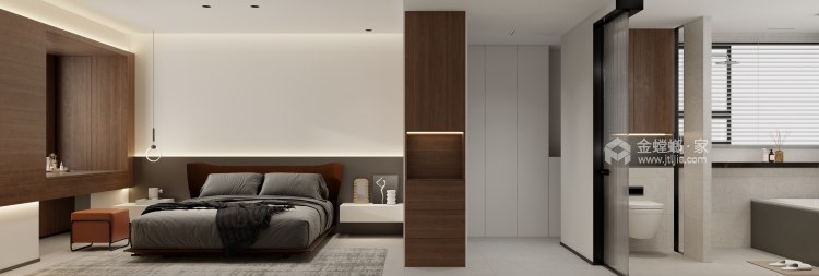 128平保利天汇意式极简-卧室效果图及设计说明