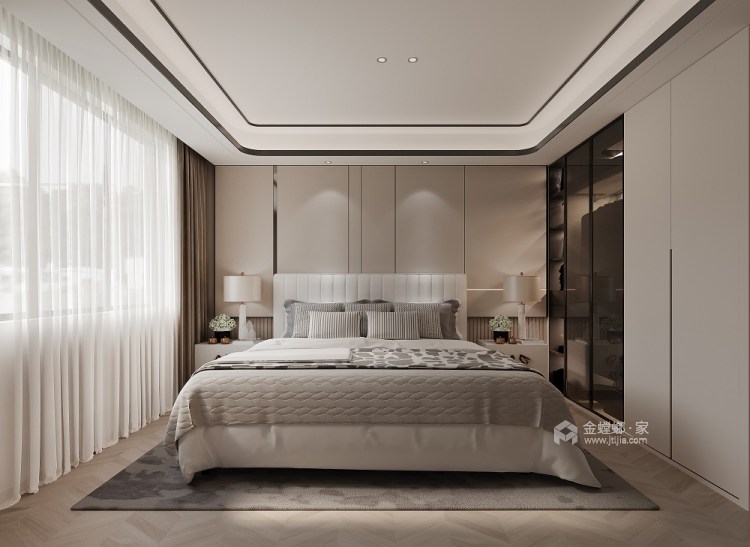 240平金沙湖高尔夫官邸至简而奢-卧室效果图及设计说明