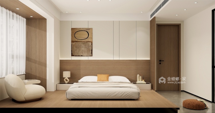 140平保利天汇现代简约风-卧室效果图及设计说明