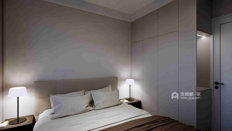 140平美丽佳苑现代简约-卧室效果图及设计说明