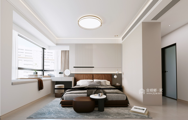 140平天工新著现代简约-卧室效果图及设计说明