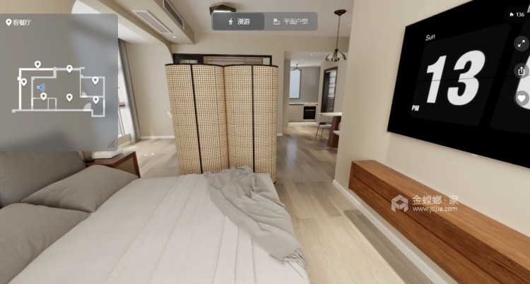 86平青庐美式风格-卧室效果图及设计说明
