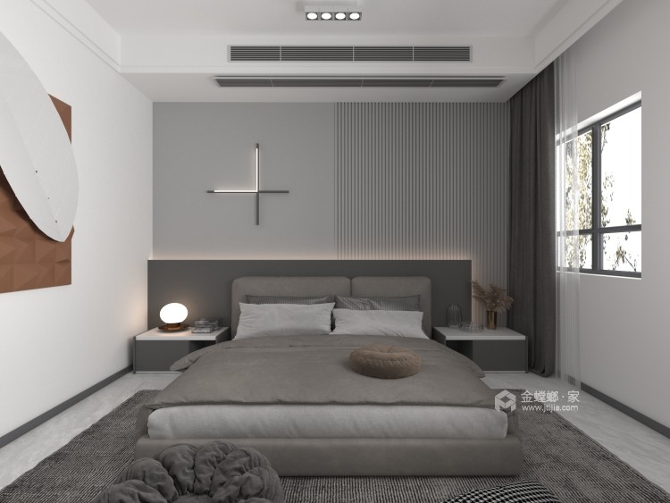 300平廖河惠谷新中式风格-卧室效果图及设计说明