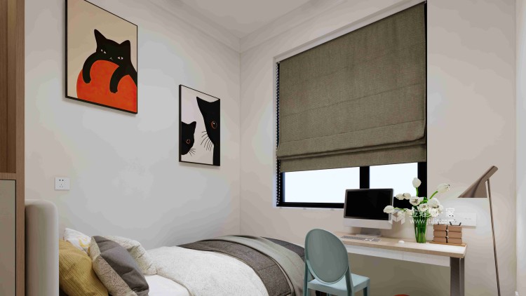 100平信友天樾现代-卧室效果图及设计说明