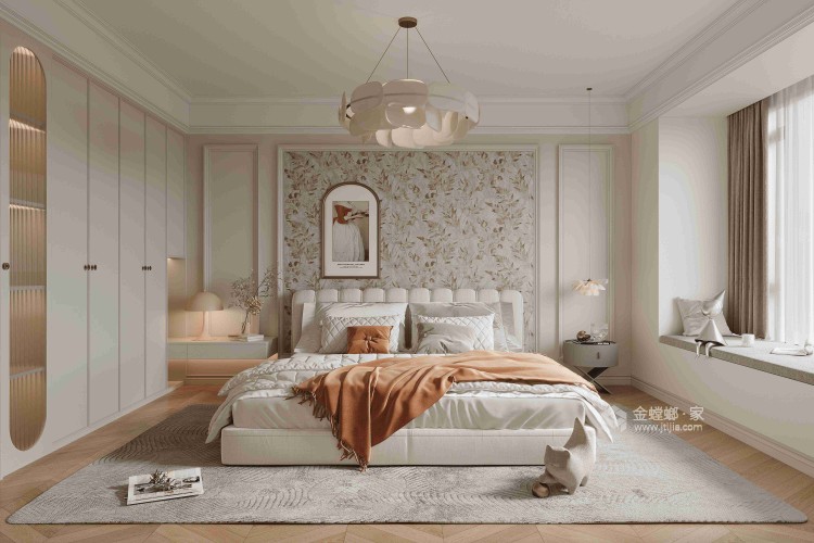 125平建业新筑法式-卧室效果图及设计说明