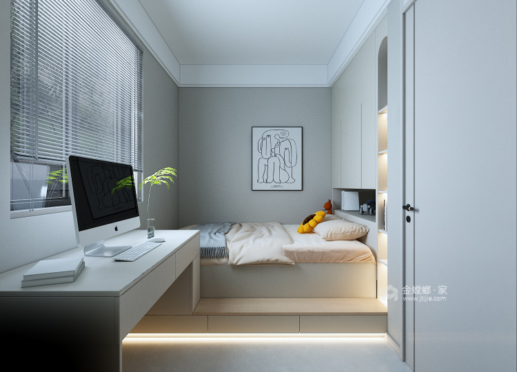 96金科绿都天宸现代简约-卧室效果图及设计说明