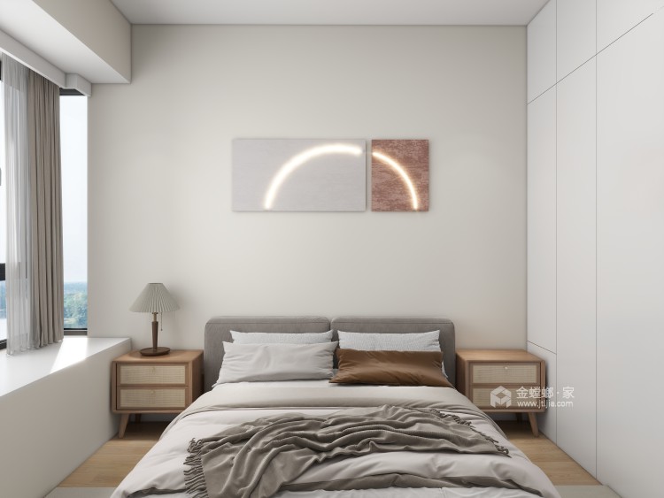 100平外滩公馆日式风格-卧室效果图及设计说明