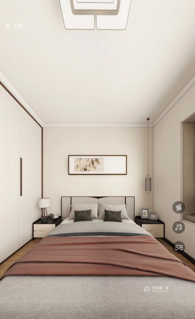 105平恒大御景雅居方案-卧室效果图及设计说明