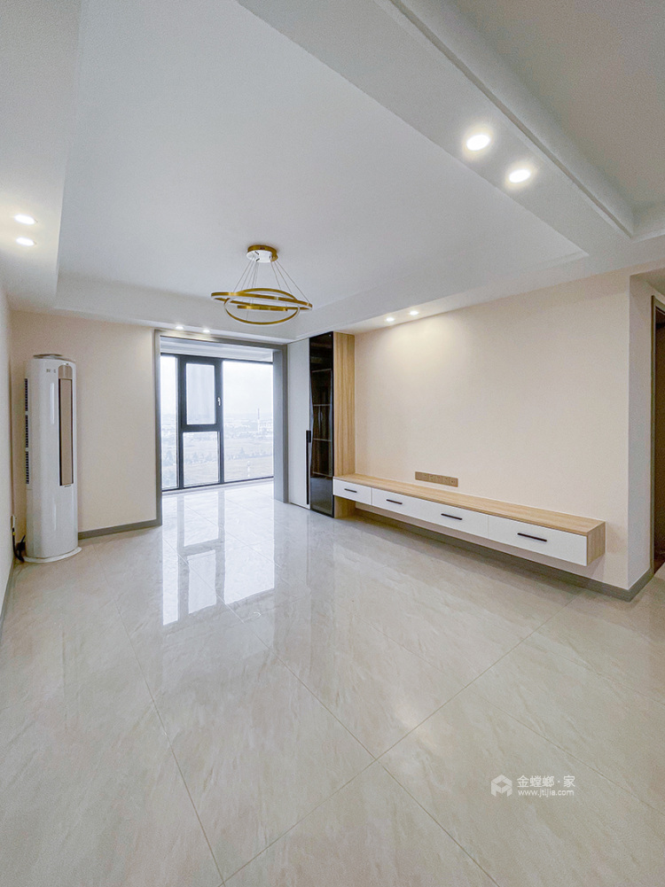 125平悦秀园现代奶油风-客厅效果图及设计说明