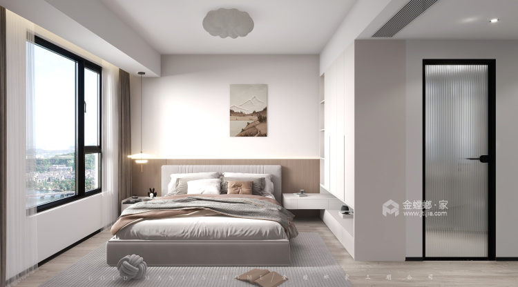 118平锦绣家园现代简约风-卧室效果图及设计说明
