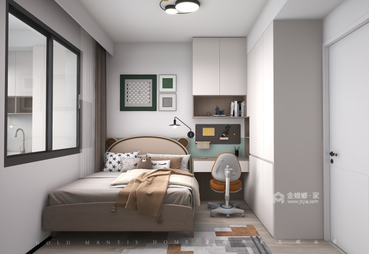 118平锦绣家园现代简约风-卧室效果图及设计说明