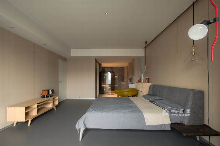 135平方美的城原木风-卧室效果图及设计说明