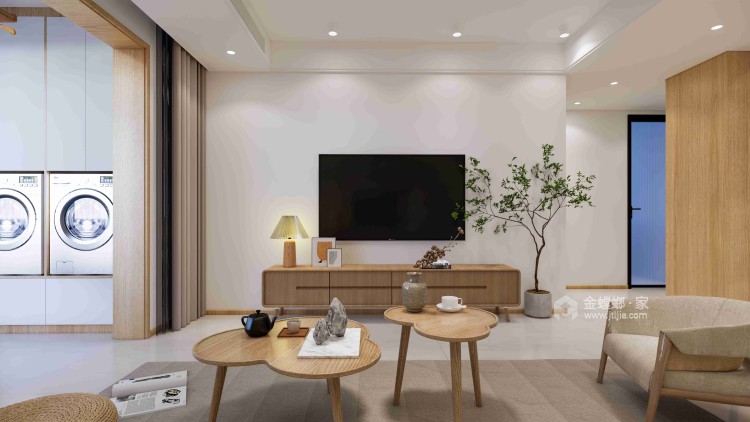 129平凯旋城现代简约-客厅效果图及设计说明