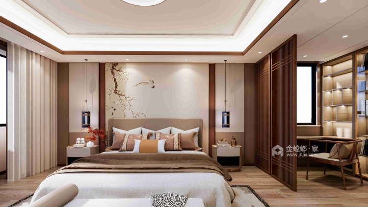 290平华恩城新中式-卧室效果图及设计说明
