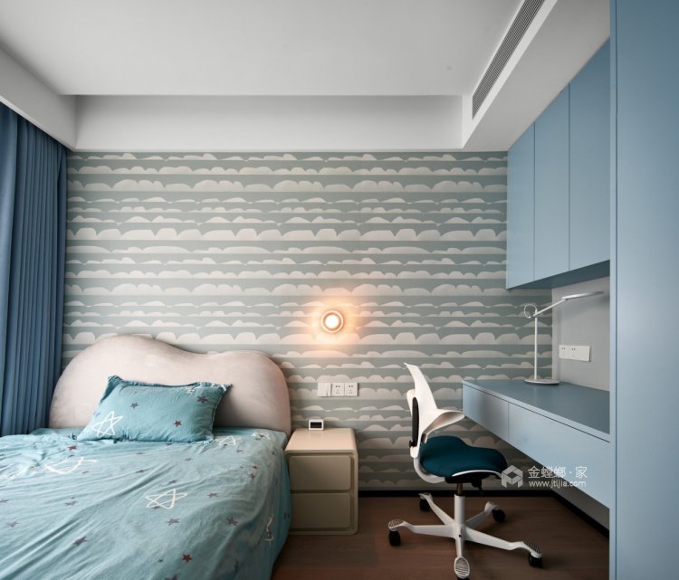 180平天工新著现代原木风-卧室效果图及设计说明