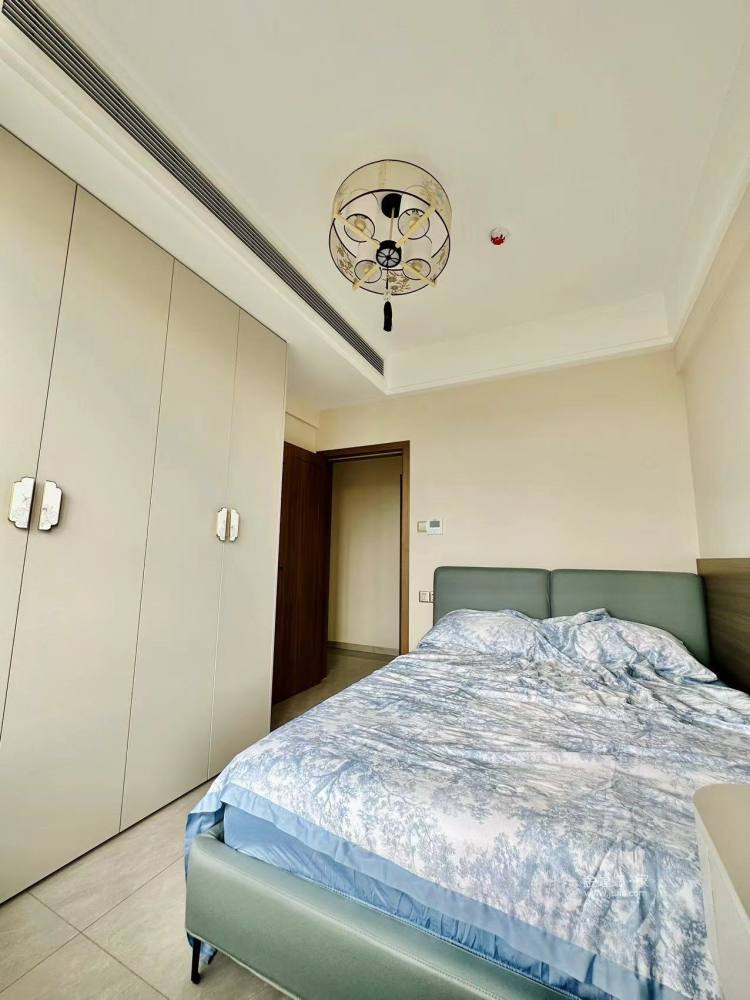 120m²医科大危旧房现代中式风-卧室效果图及设计说明