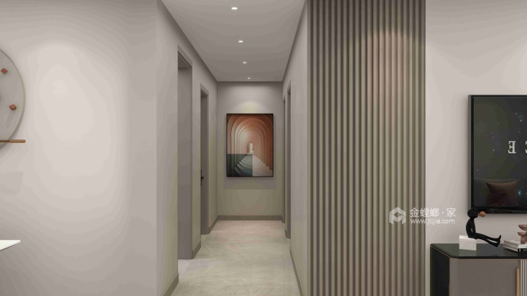 132平龙悦城现代极简-客厅效果图及设计说明
