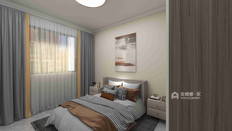 158平金科集美晴州现代风-卧室效果图及设计说明