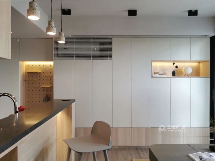 49平锦江公寓现代简约风-客厅效果图及设计说明