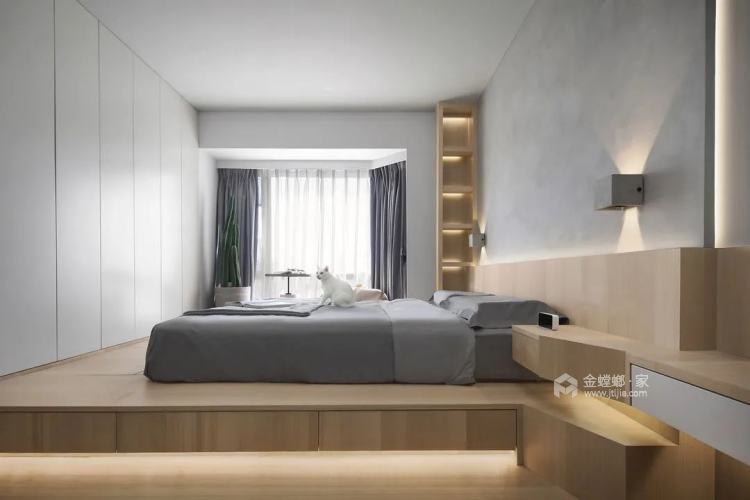49平锦江公寓现代简约风-卧室效果图及设计说明